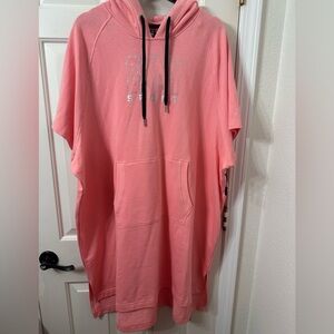 DKNY Womens  plus size Cotton Sweatshirt Dress